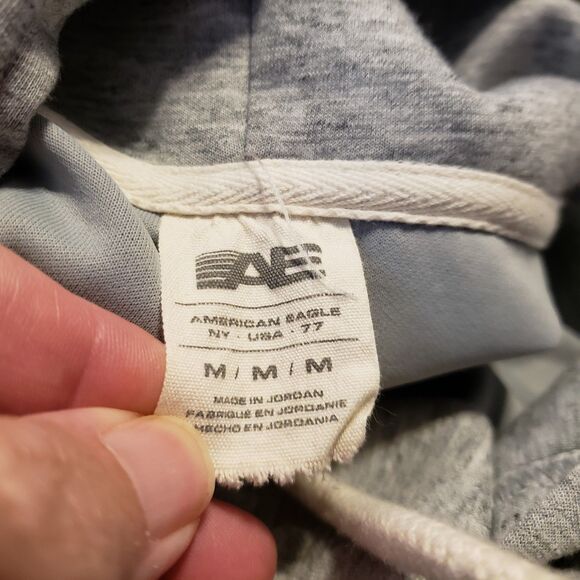 American Eagle 1977 Gray Men's Sweatshirt Hoodie Sz M - Picture 6 of 6